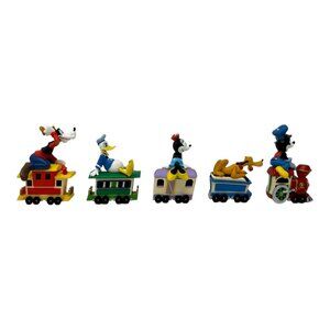 Hallmark Merry Miniatures Mickey Express Mickey Pluto Minnie Donald Goofy Set of